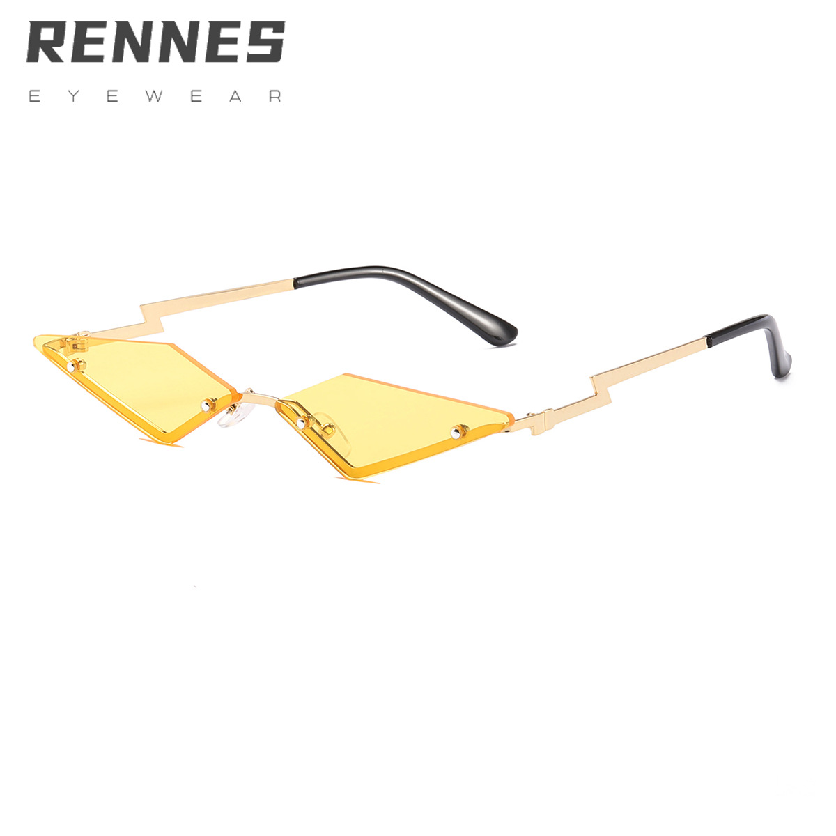 2021 nuevas gafas de rayos transfronterizos gafas de sol de pierna moda de mujer pequeño triángulo gafas de sol de fiesta gafas de sol divertidas