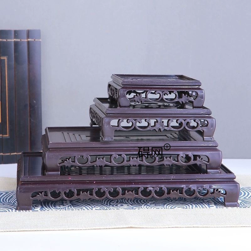 Основание для цветочного горшка, пластиковый круглый прямоугольный корпус, каменный бонсай, орхидея, украшения, основание, ретро, ​​водонепроницаемый поднос