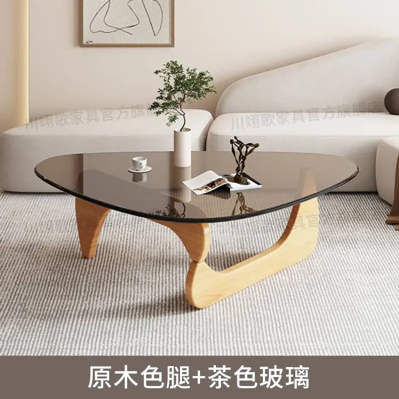 갈색 유리 + 나무 색 다리