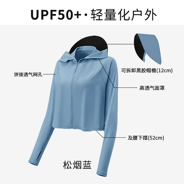 Detachable brim - pine smoke blue (send UPF50+ test card)