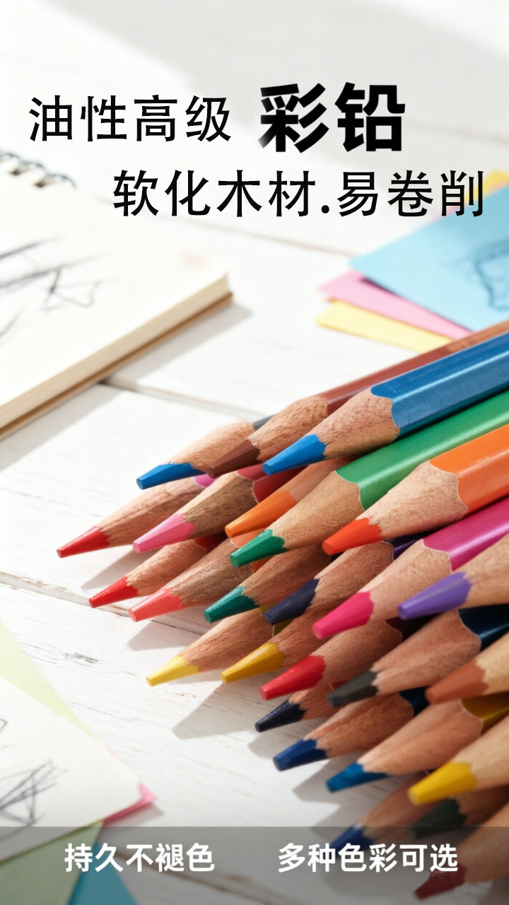 72-Color Oil Pastels Art Student Professional Drawing Set with Colored Pencils in Iron Box