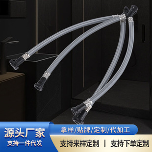 Double-Ended Tpv Shower Outer Tube Three-Prong Buckle Explosion-Proof Hose Handheld Shower Bath Shower Head Shower Pipe