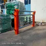 人行道道路灯光河道护栏