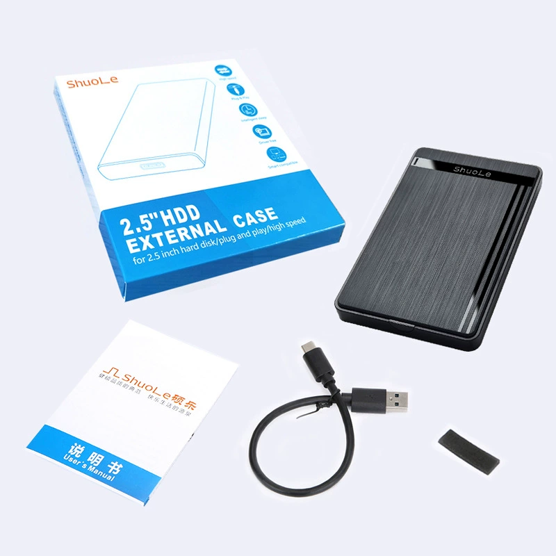 Корпус для внешнего жесткого диска Type-C 2,5-дюймовый SSD твердотельный диск корпус SATA внешний корпус для ноутбука