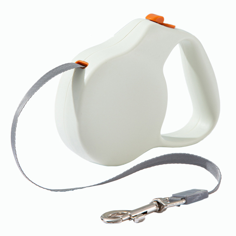 Perro de color sólido simple cuerda de tracción automática perros medianos y pequeños perro retráctil automático cuerda para caminar Cadena de perro salida suministros para mascotas