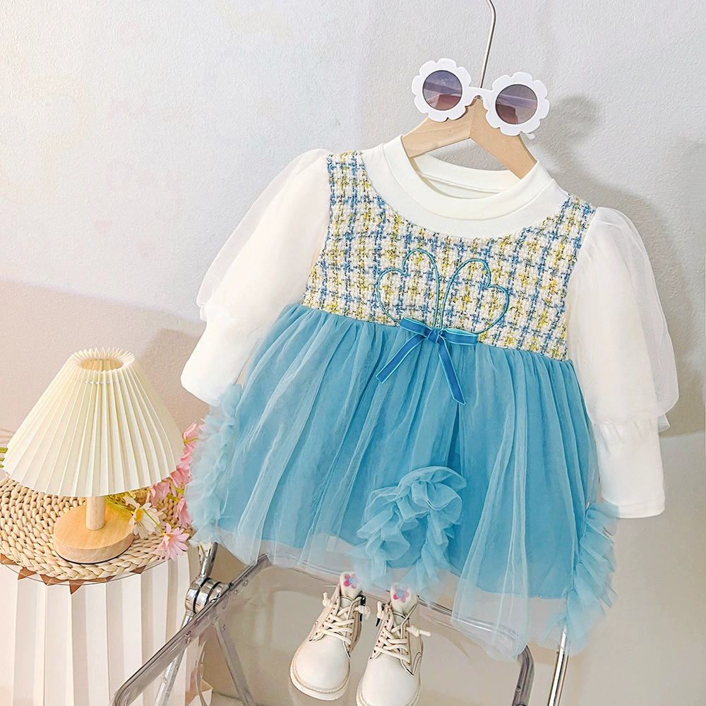 Девушки весной и осенью платье с длинными рукавами модное красивое платье принцессы