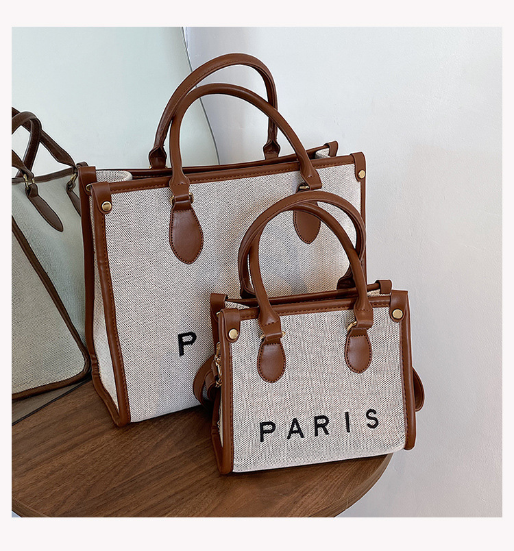 Nihaojewelry Wholesale Fashion Letter Paris Large Capacity Tote Bag display picture 30