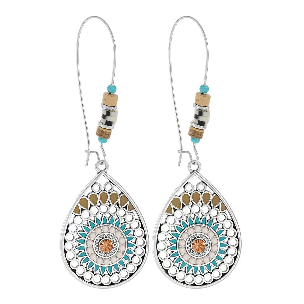 Personalized fashion retro drop earrings cross-border hot long drop earrings Europe and the United States creative jewelry wholesale