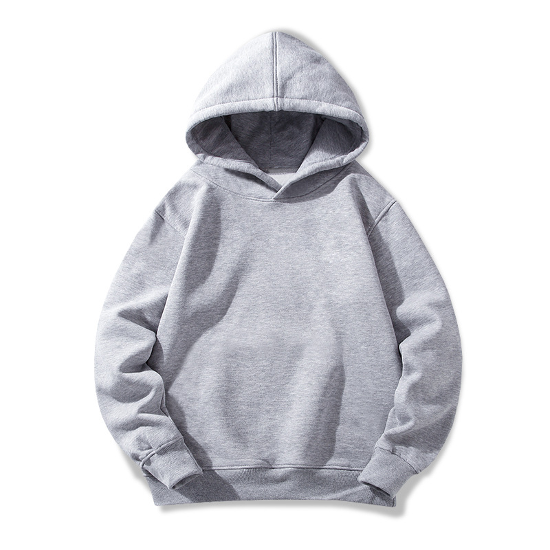 Factory Direct Sale Spring and Autumn New Children's Apparel Thick Pure Cotton Hooded Sweatshirt School Uniforms for Printing LOGO