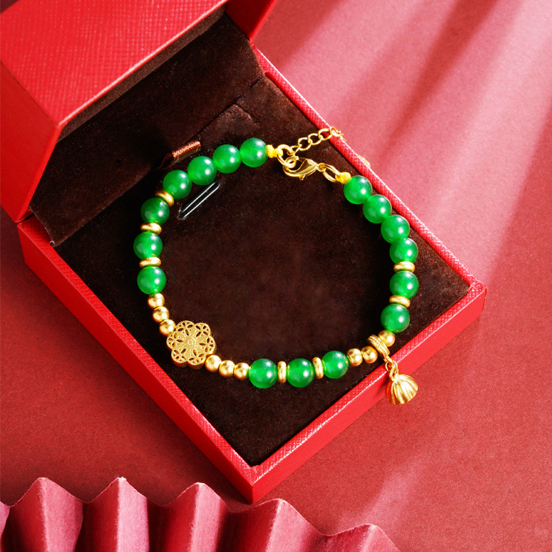 Vietnam Sha Jin Guo Tide Beaded Lotus Flower Bracelet no se desvanece durante mucho tiempo. Fabricantes de accesorios de jade de alta calidad.