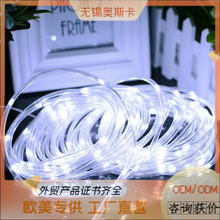 24V/230V粉红光圆二线彩虹管定 制 圆三线彩虹管 扁三线LED彩虹管