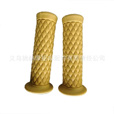 Motorcycle Handle Cover, Silicone Soft Handlebar Grips - cj-005-khaki