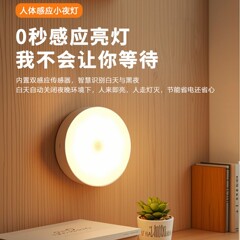 卸売人間のインテリジェントセンサーライト LED ナイトライト USB ラウンド充電磁気吸引無料キャビネットトイレ階段ライト