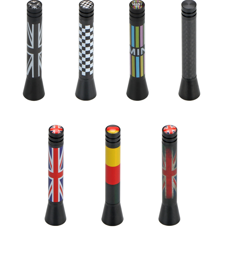 Suitable for Bmw Mini Cooper Antenna Car Modified Antenna F56 F60 Car Personalized National Flag Antenna