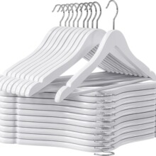 实木衣架服装店酒店黑白色衣服撑木质成人家用衣撑子晾衣挂架批发