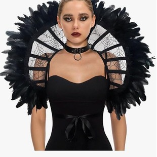 Cross-border hot selling framed lace cape collar Halloween cosplay accessories prom dress