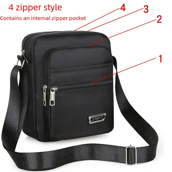 Men's casual shoulder bag Oxford cloth small backpack men's bag casual messenger bag canvas bag portable business fashion