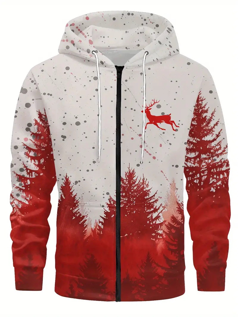 Comercio exterior nueva impresión 3D moda personalidad creativa hombre con capucha esqueleto chaqueta de suéter casual MF08
