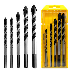 7PCS跨境套裝廠家三角麻花鑽頭陶瓷玻璃瓷磚水泥牆壁合金多功能鑽