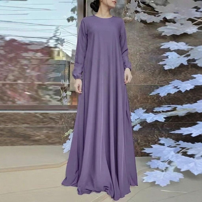 Fashionable Spring Women's Long Dress, Loose and Elegant, In Stock for Foreign Trade