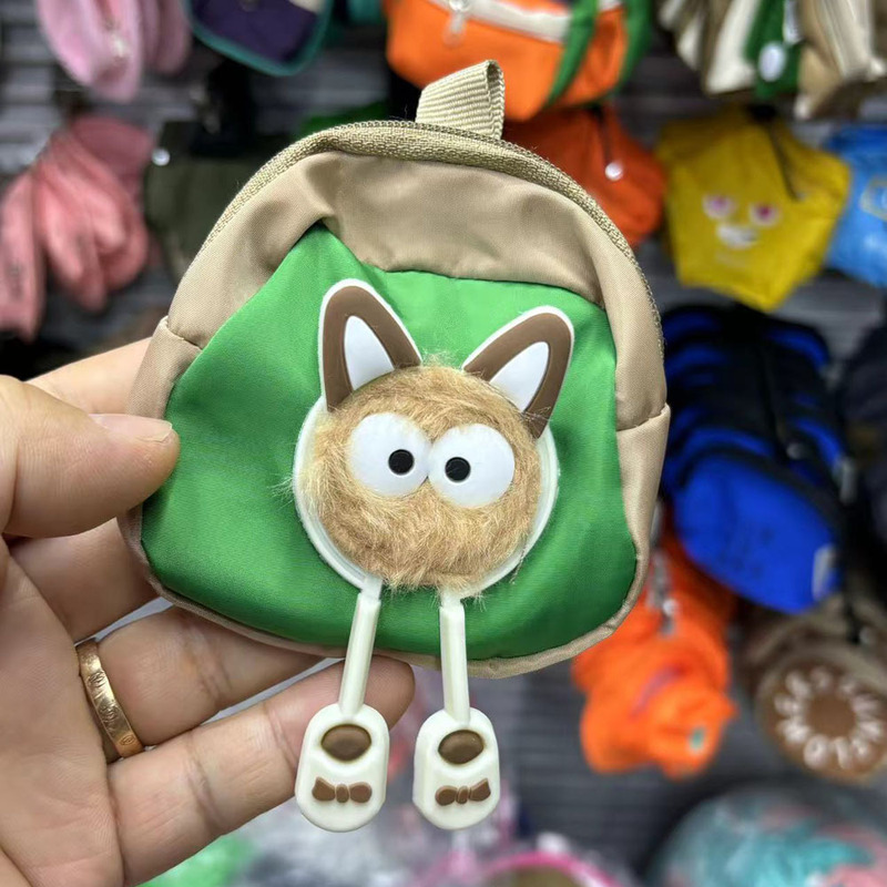 New in stock for Apple Samsung Huawei and other mobile phone case backpack small hanging bag change earphone bag lanyard bag