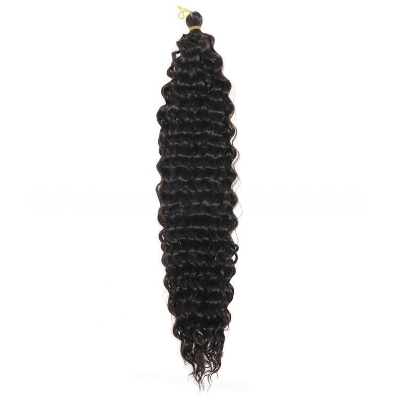 Extensión de Cabello Trenzado Crochet de Seda Doméstica Onda Profunda para Trenzado Crochet