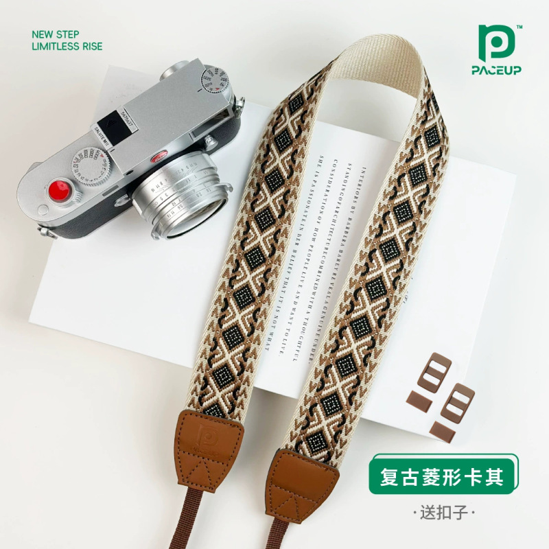 【国境を越えた直送】刺繍織りエスニック風レトロ文学一眼レフミラーレスカメラストラップ写真撮影減圧ストラップ|undefined