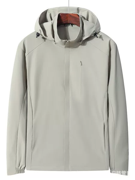 26 Autumn Elastic Windbreaker All-Weather Outdoor Unisex Hooded Jacket Lightweight Windproof Durable Hiking and Mountaineering Clothing