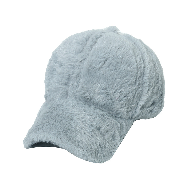 Mädchen Winter Baseball Cap Mit Hasenfell Warme Freizeitmütze_voghion.com