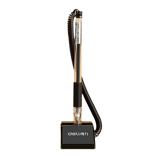 Deli Stationery Desk Pen Business Gel Pen Bank Front Desk Signature Pen Desktop Pen Counter Pen Desk Pen Wholesale