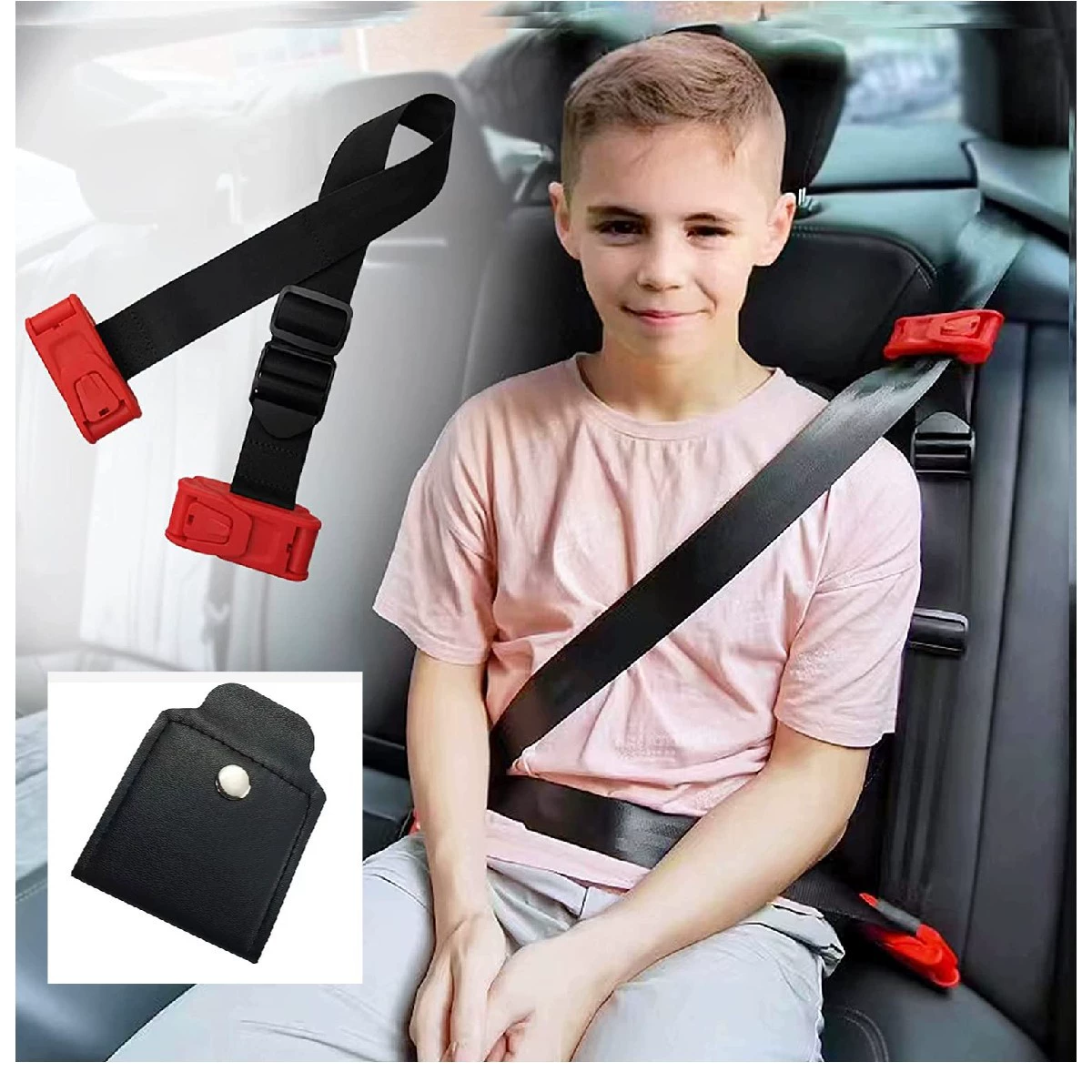 Локатор плеч и шеи регулятора детского ремня безопасности автомобиля для предотвращения удушения шеи для замены детских ремней безопасности