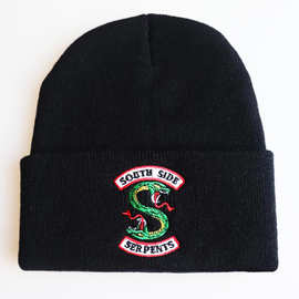 河谷镇帽子周边线绒帽针织帽冬季防冻新款头像帽子riverdale