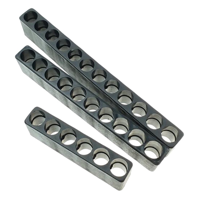 Tira de almacenamiento de cabezal de lote 1/4 titular de la tarjeta de almacenamiento mango hexagonal 6,35mm tira de almacenamiento de cabezal de Lote 6 agujeros 10 agujeros 12 agujeros