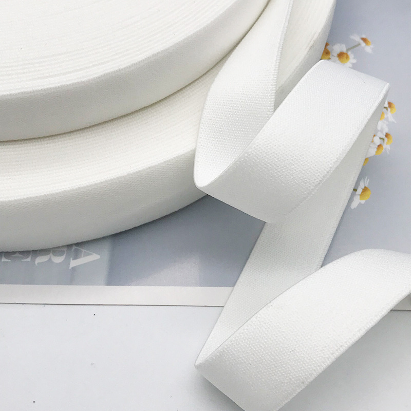 厂家直销松紧带白色双面磨毛绒面橡筋 服装腰头工艺用品弹力丈巾