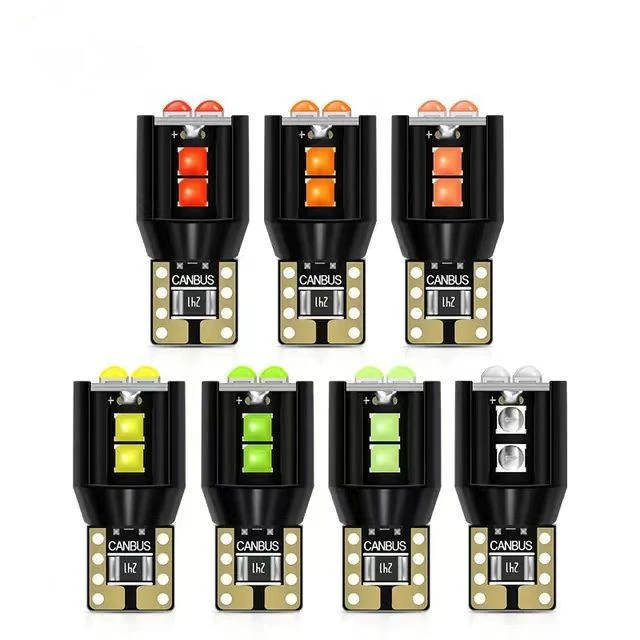 Трансграничная новая автомобильная светодиодная лампа T10 модифицированная светодиодная маленькая лампочка w5 w номерной светильник 12V свет для чтения декодирование
