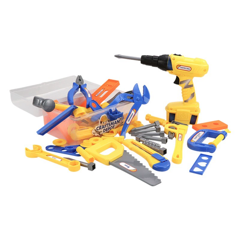 Детский ящик для инструментов костюм игрушки игровой дом моделирование электрическая дрель отвертка трансграничная Внешняя торговля оптовая торговля