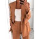 Amazon cross-border spring and autumn button slim lapel cardigan elegant suit jacket fashion color sports suit