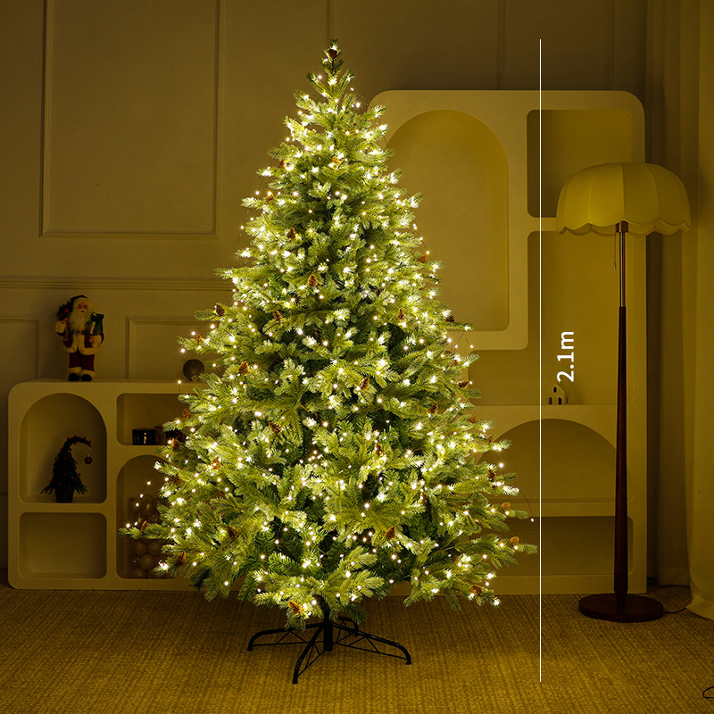 Nuevo árbol automático transfronterizo gran árbol de Navidad doméstico DIY decoraciones de Navidad hechas a mano gran escenario