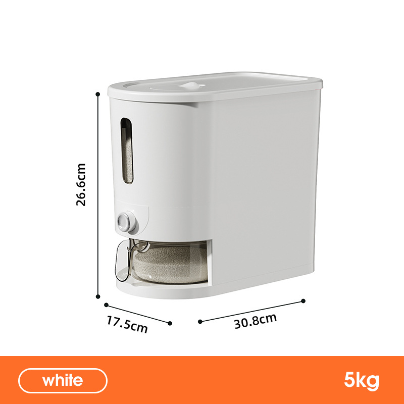 Nuevo cubo de arroz de plástico para el hogar, cubo sellado a prueba de insectos y humedad, tanque de arroz, tanque de almacenamiento de harina, caja de almacenamiento de granos, caja de arroz