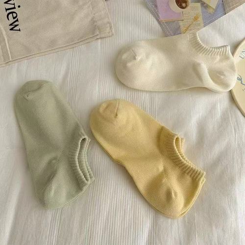 Women's Letter Socks, Summer Thin Low-Cut Invisible Anti-Slip Ankle Socks, Cute and Fashionable, Japanese Girl Style Trend