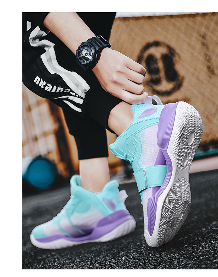 Plusk wody 4. generacji koszykówka Night Glow poduszka powietrzna 8 letnie buty sportowe męskie i damskie pocieranie_voghion.com