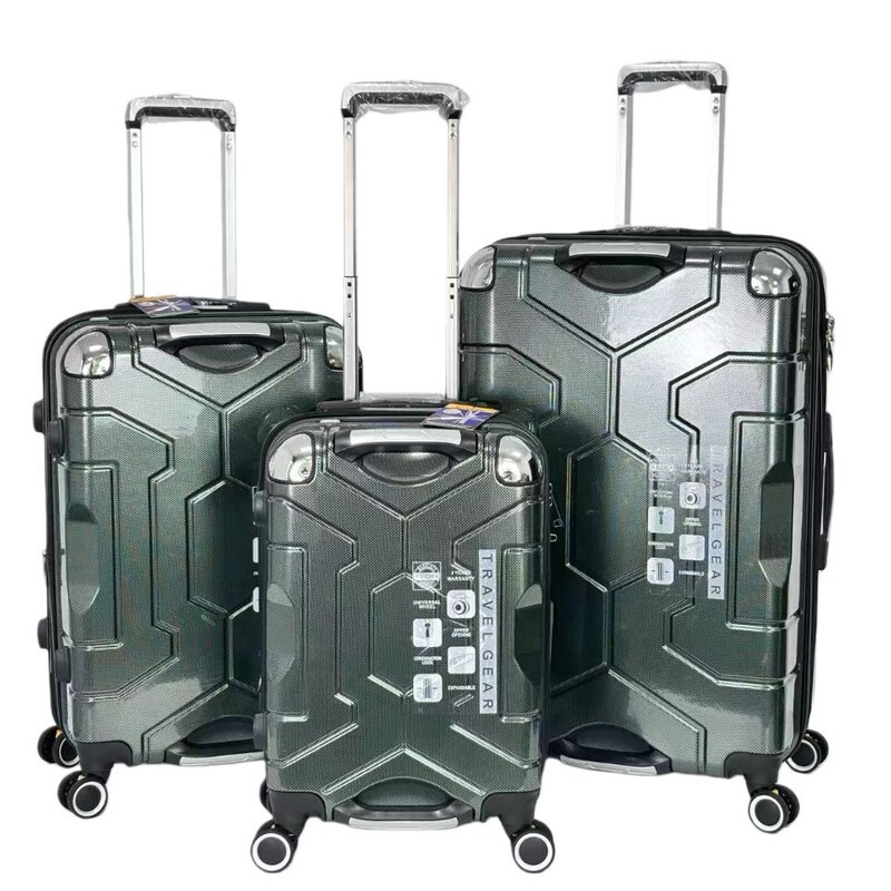 Foreign Trade Travel Suitcase Trolley Case 20inch 24inch 28inch Three-Piece Set with Universal Wheels and Combination Lock Pc Hard-Shell Luggage Suitcase