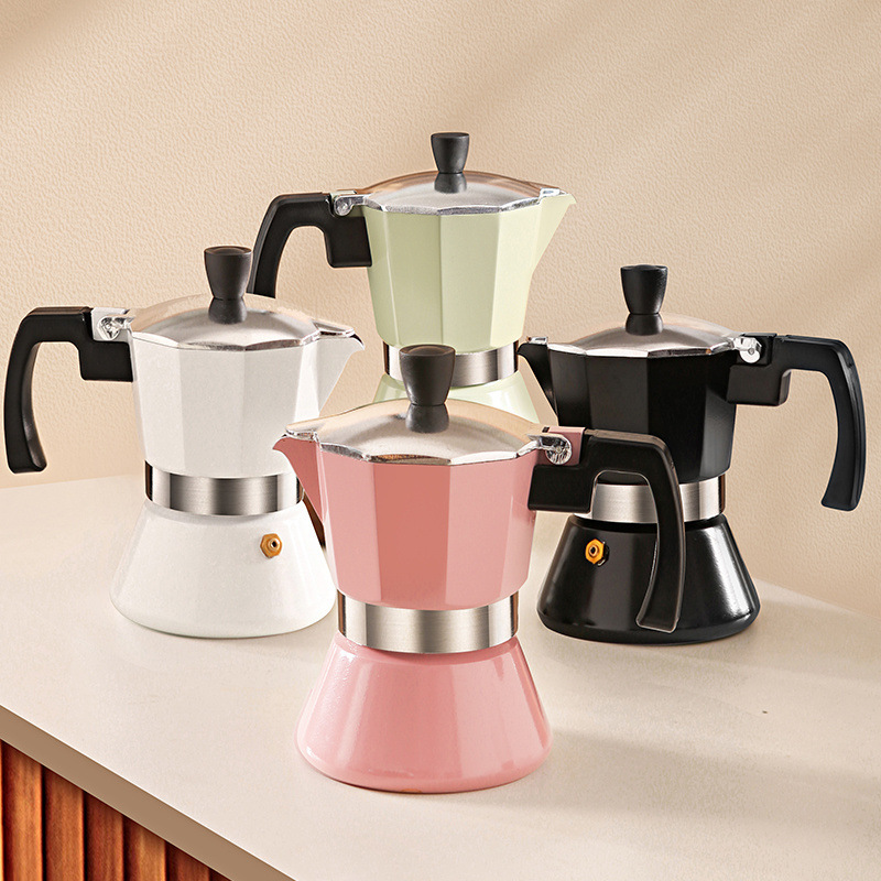 Moka Pot Home Hand-Brewed Coffee Pot Italian Small Espresso Coffee Machine Italian Espresso Drip Pot Set Moka Pot Home Hand-Brewed Coffee Pot Italian Small Espresso Coffee Machine Italian Espresso Drip Pot Set