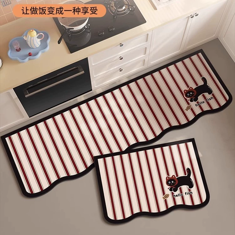 Мультяшный кухонный коврик впитывает воду и быстро сушит масло