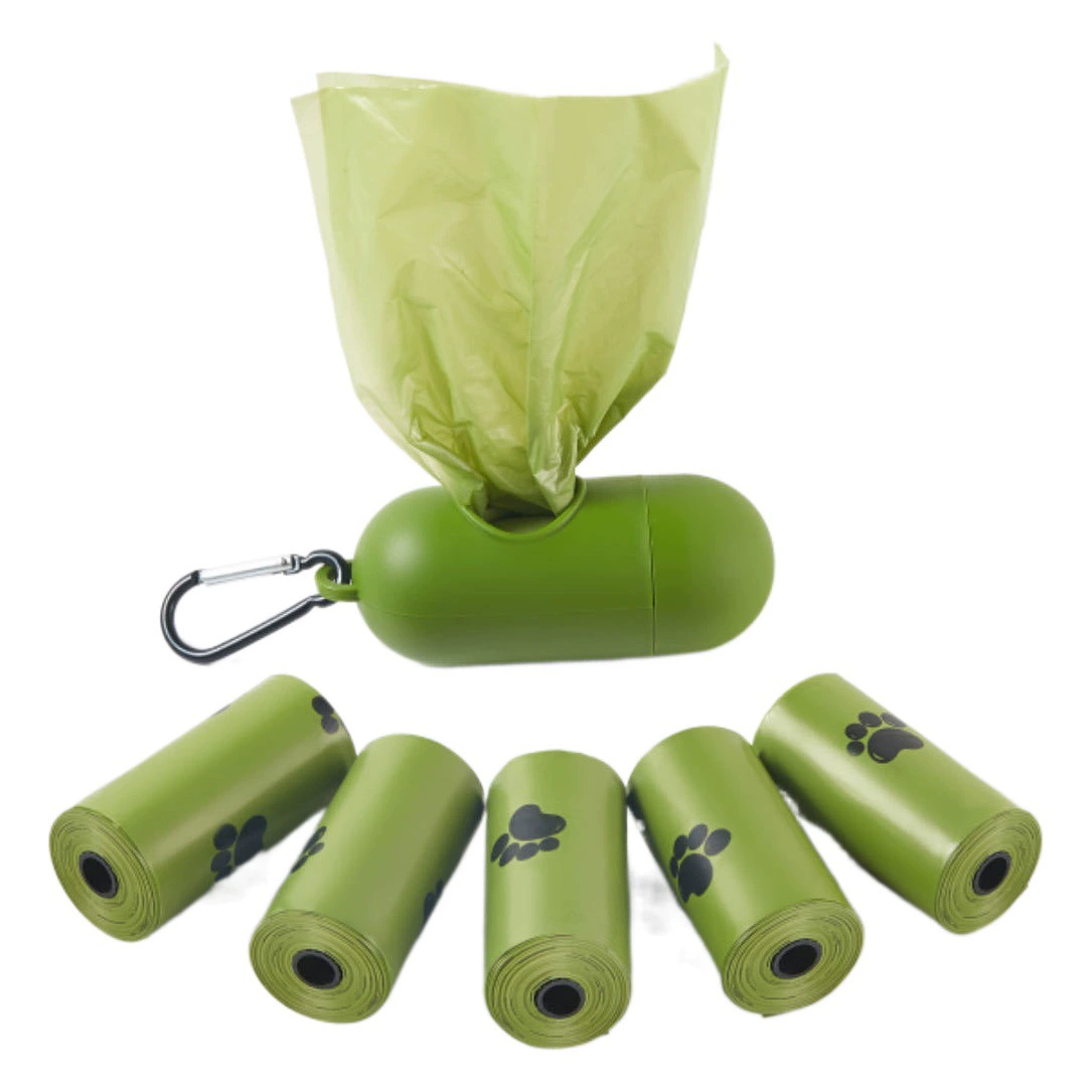 Трансграничный новый дистрибьютор мешков для мусора для домашних животных Костюм 1,5 Шелковый Разлагаемый мешок для собачьих стульев мешок дерьмо мешок