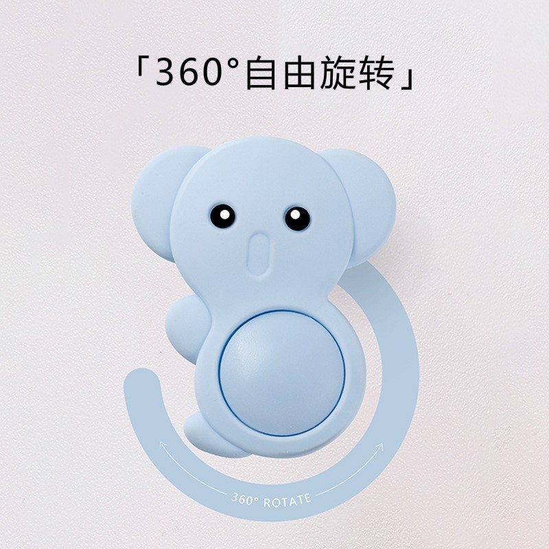 Tarjeta de puerta de seguridad para niños cuidadosamente seleccionada Tapón de puerta de mano anti-pellizco de silicona de dibujos animados Tapón de puerta para bebé