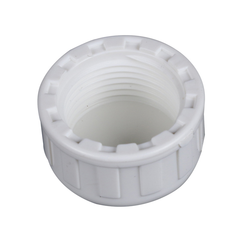 Tapa de tubo de rosca interna de PVC tapa de tubo de rosca interna estándar británico accesorios de suministro de agua británico tapón de sellado accesorios engrosados