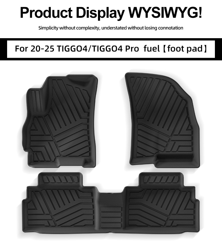Suitable for 20-25 Tiggo Tiggo4 Pro/Tiggo4 Car Floor Mats, Fully Environmentally Friendly Tpe Trunk Mats