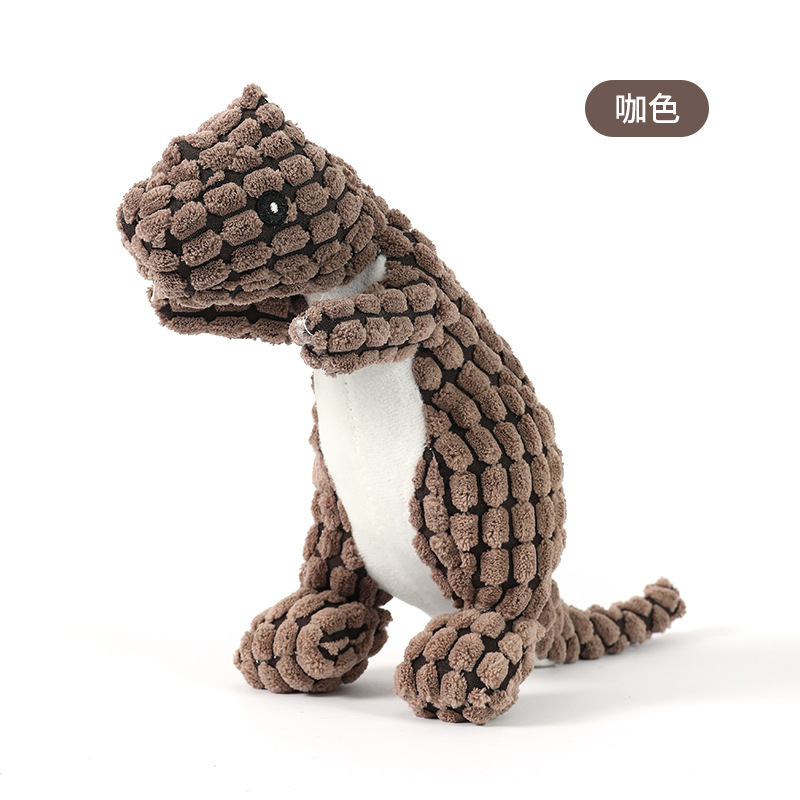 Perro mascota transfronterizo juguete de sonido resistente a los mordiscos juguete de dinosaurio perro pequeño peluche golden retriever Teddy Big Dog cachorro