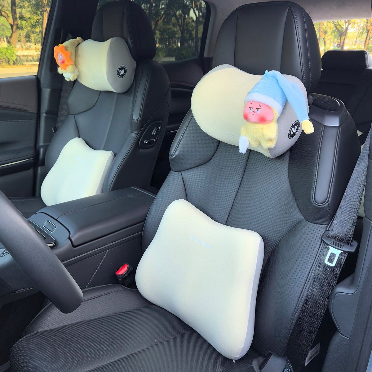 2026 New Model Car Headrest Memory Foam Car Seat Neck Pillow Cute Car Neck Support Pillow